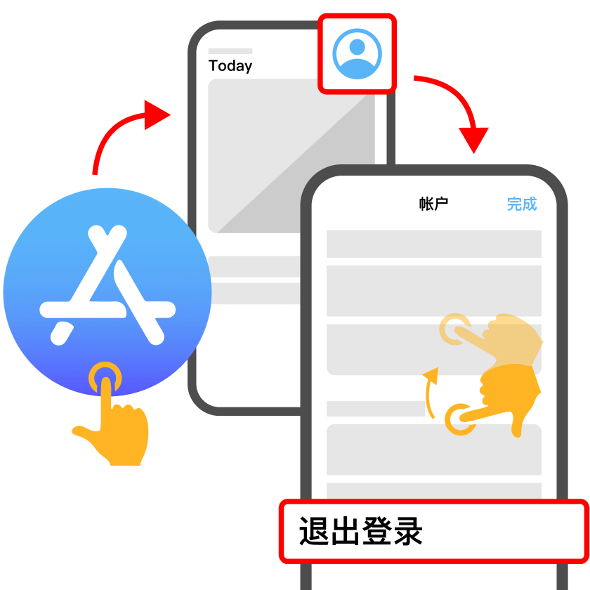 App Store 退出登录