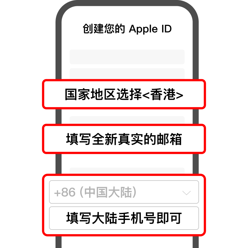 创建香港 Apple ID - 填写信息